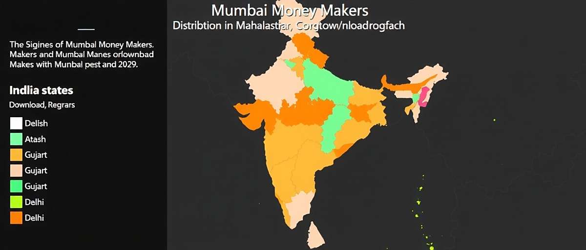 Mumbai Money Makers download distribution map across Indian states with highest concentration in Maharashtra, Gujarat, and Delhi
